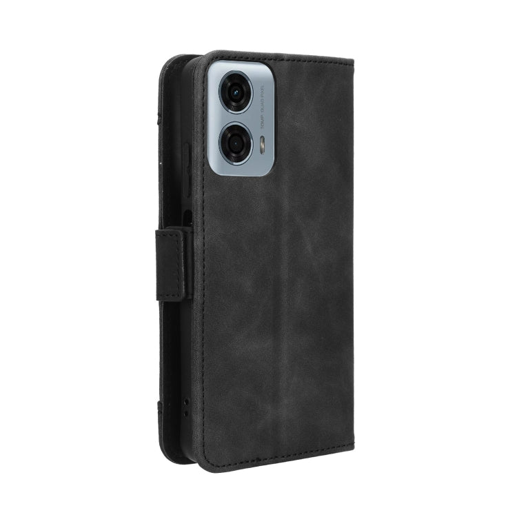 For Motorola Moto G Power 5G 2024 Skin Feel Calf Texture Card Slots Leather Phone Case(Black) - Motorola Cases by PMC TechLife | Online Shopping South Africa | PMC TechLife | Buy Now Pay Later Mobicred