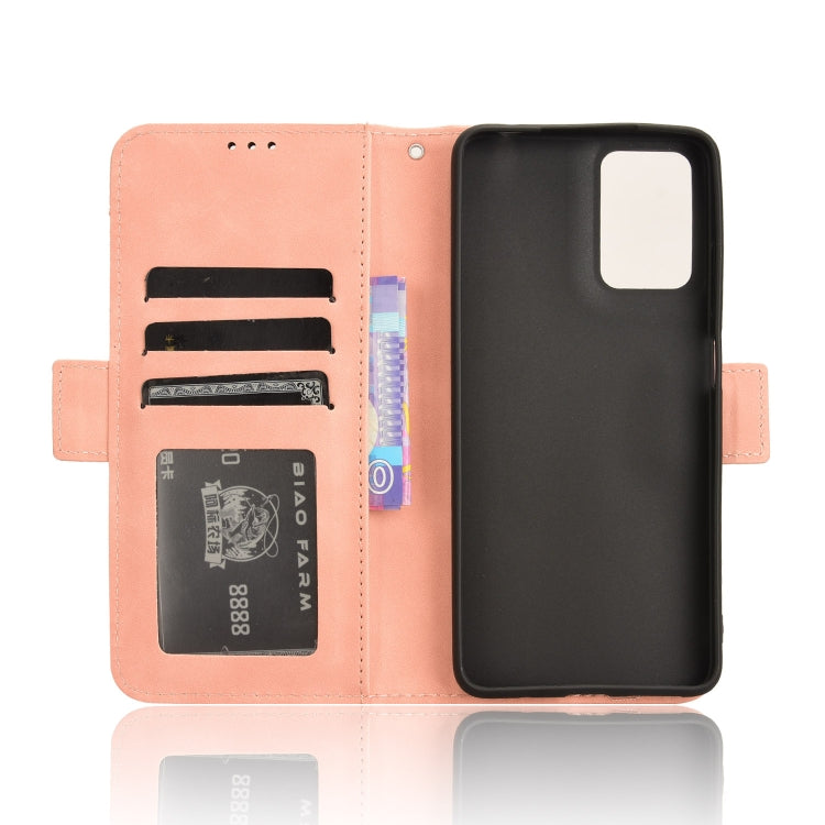 For Motorola Moto G04 / G24 Skin Feel Calf Texture Card Slots Leather Phone Case(Pink)