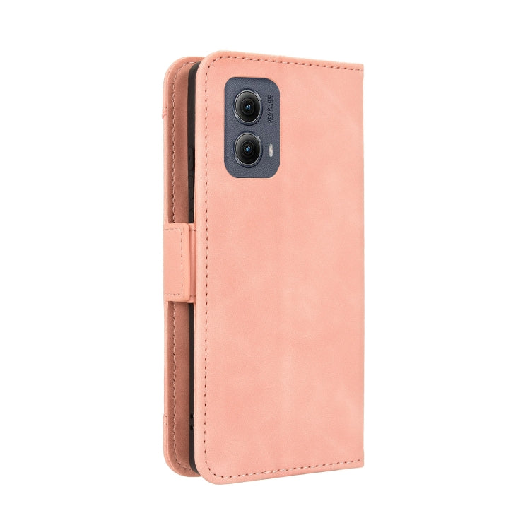 For Motorola Edge 2024 5G Skin Feel Calf Texture Card Slots Leather Phone Case(Pink) - Motorola Cases by PMC Jewellery | Online Shopping South Africa | PMC Jewellery | Buy Now Pay Later Mobicred