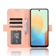 For Tecno Spark Go 2024 / Spark 20C Skin Feel Calf Texture Card Slots Leather Phone Case(Pink)