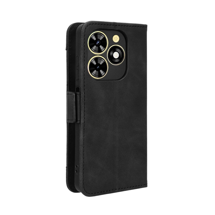 For Tecno Spark Go 2024 / Spark 20C Skin Feel Calf Texture Card Slots Leather Phone Case(Black) - Tecno Cases by PMC Jewellery | Online Shopping South Africa | PMC Jewellery | Buy Now Pay Later Mobicred