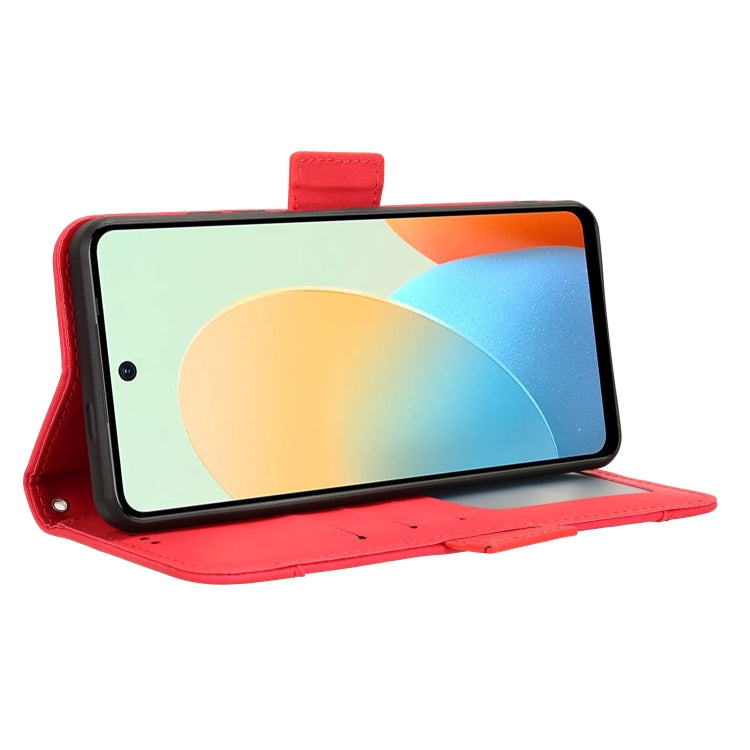 For Tecno Spark Go 2024 / Spark 20C Skin Feel Calf Texture Card Slots Leather Phone Case(Red)