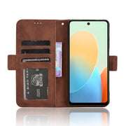 For Tecno Spark Go 2024 / Spark 20C Skin Feel Calf Texture Card Slots Leather Phone Case(Brown)