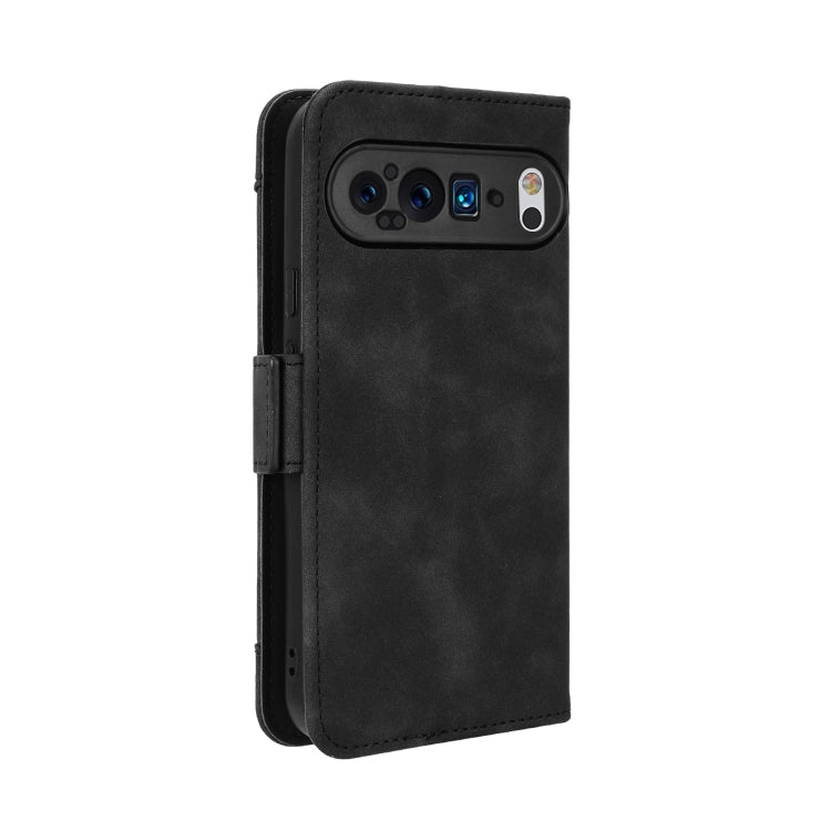 For Google Pixel 9 Pro Skin Feel Calf Texture Card Slots Leather Phone Case(Black) - Google Cases by PMC TechLife | Online Shopping South Africa | PMC TechLife | Buy Now Pay Later Mobicred