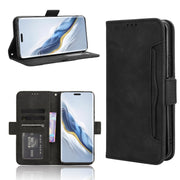 For Honor Magic6 Pro Skin Feel Calf Texture Card Slots Leather Phone Case(Black)