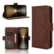 For Sony Xperia 1 VI 2024 Skin Feel Calf Texture Card Slots Leather Phone Case(Brown) - Sony Cases by PMC Jewellery | Online Shopping South Africa | PMC Jewellery | Buy Now Pay Later Mobicred