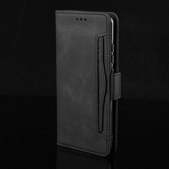 For Sony Xperia 10 VI 2024 Skin Feel Calf Texture Card Slots Leather Phone Case(Black)