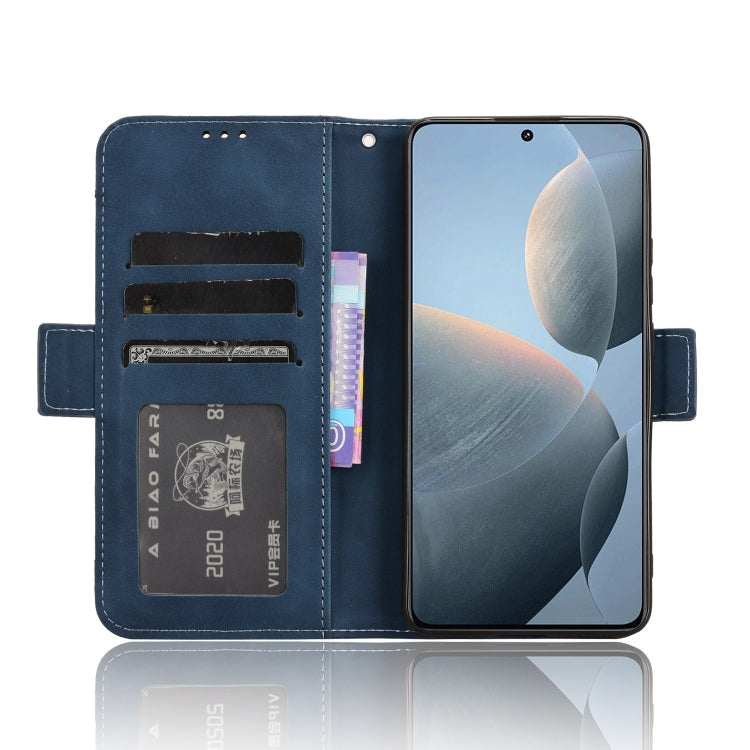 For Xiaomi Redmi K70 / K70 Pro 5G Skin Feel Calf Texture Card Slots Leather Phone Case(Blue)