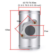63mm XH-UN603 Car Modified Engine Air Flow Meter Flange Intake Sensor Base for Honda / Toyota / Subaru / Mazda