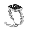 Ribbon Wave Metal Watch Band For Apple Watch Series 10 42mm(Silver) - free shipping - PMC TechLife - Order now!