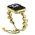 Ribbon Wave Metal Watch Band For Apple Watch Series 10 46mm(Gold) - free shipping - PMC TechLife - Order now!