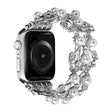 Four-leaf Bead Metal Watch Band For Apple Watch 9 41mm(Silver) - free shipping - PMC TechLife - Order now!