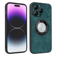 For iPhone 14 Pro Max Skin Feel Leather MagSafe Magnetic Phone Case(Green) - iPhone 14 Pro Max Cases by PMC TechLife | Online Shopping South Africa | PMC TechLife