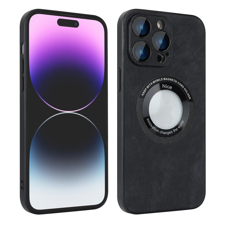 For iPhone 11 Pro Max Skin Feel Leather MagSafe Magnetic Phone Case(Black) - free shipping - PMC TechLife - Order now!
