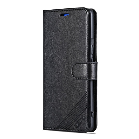 For vivo X100 5G AZNS Sheepskin Texture Flip Leather Phone Case(Black)