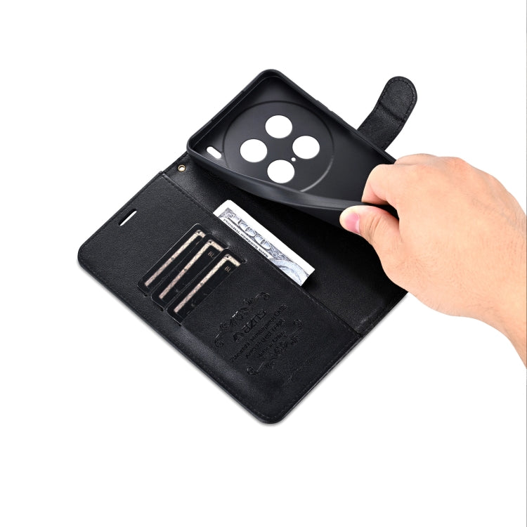 For vivo X100 Ultra AZNS Sheepskin Texture Flip Leather Phone Case(Black)