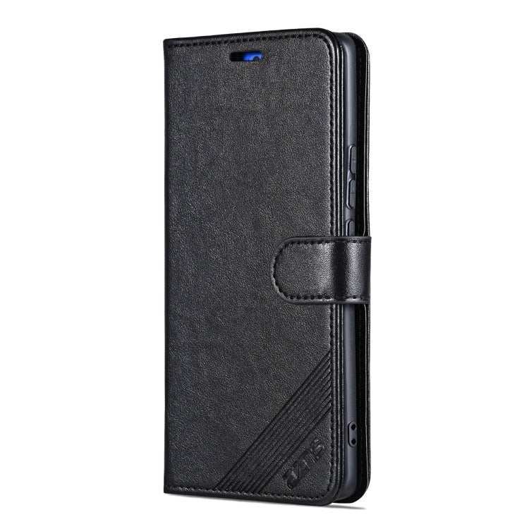For vivo X200 Pro AZNS Sheepskin Texture Flip Leather Phone Case(Black)