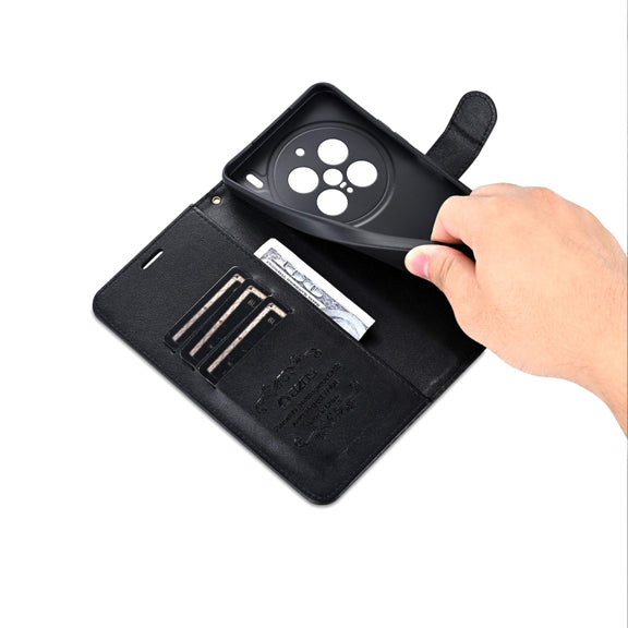 For vivo X200 Pro AZNS Sheepskin Texture Flip Leather Phone Case(Black)