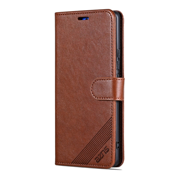 For vivo X200 Pro mini AZNS Sheepskin Texture Flip Leather Phone Case(Brown)