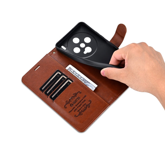 For vivo X200 Pro mini AZNS Sheepskin Texture Flip Leather Phone Case(Brown)