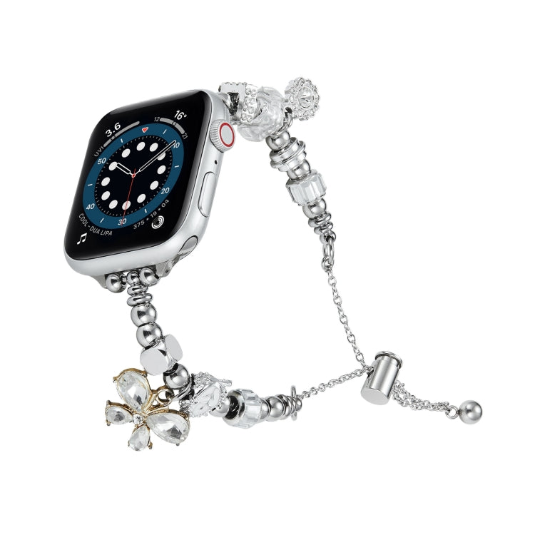 Bead Bracelet Metal Watch Band For Apple Watch Ultra 2 49mm(Gold Butterfly) - free shipping - PMC TechLife - Order now!