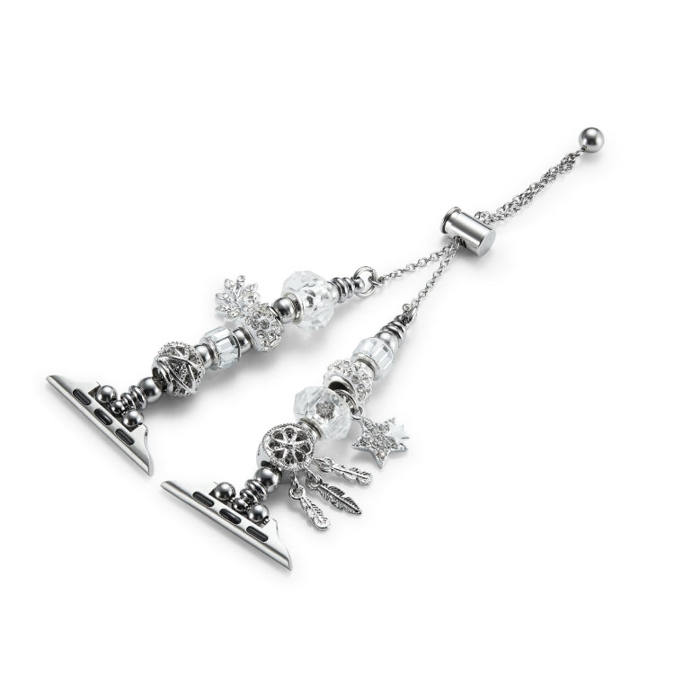 Bead Bracelet Metal Watch Band For Apple Watch Ultra 2 49mm(Silver Star) - free shipping - PMC TechLife - Order now!