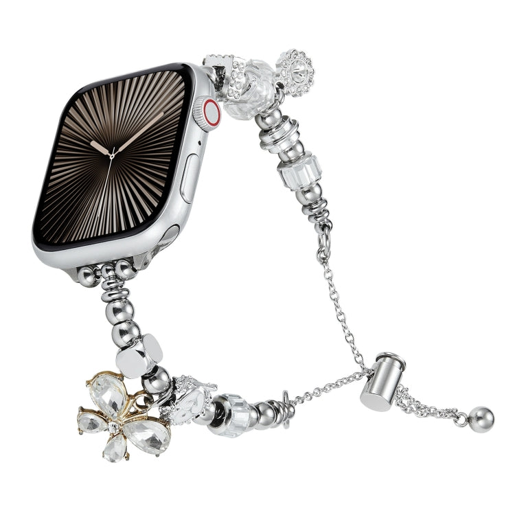 Bead Bracelet Metal Watch Band For Apple Watch Series 10 42mm(Gold Butterfly) - free shipping - PMC TechLife - Order now!