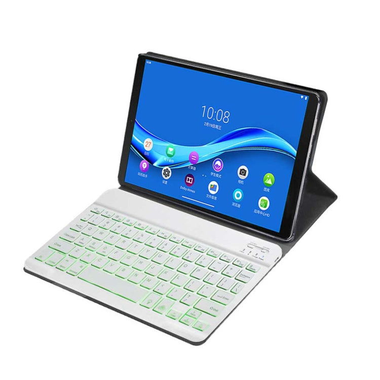 DY-M10P For Lenovo Smart Tab M10 HPD Plus TB-X606F 10.3 inch 2 in 1 Removable Magnetic ABS Bluetooth Keyboard + Protective Leather Tablet Case with Stand & Sleep / Wake-up & Pen Holder(Rose Gold) - Lenovo Keyboard by PMC TechLife | Online Shopping South Africa | PMC TechLife