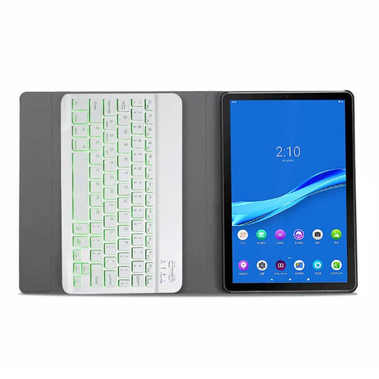 DY-M10P For Lenovo Smart Tab M10 HPD Plus TB-X606F 10.3 inch 2 in 1 Removable Magnetic ABS Bluetooth Keyboard + Protective Leather Tablet Case with Stand & Sleep / Wake-up & Pen Holder(Rose Gold)