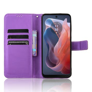 For Motorola Moto G Play 4G 2024 Diamond Texture Leather Phone Case(Purple)