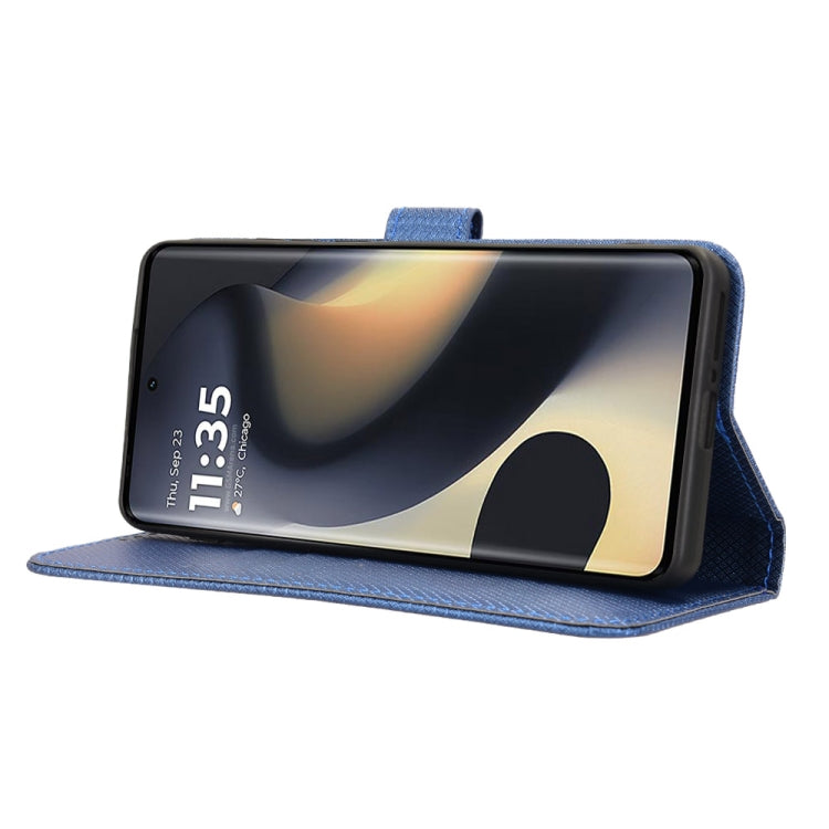 For Motorola Edge 2024 5G Diamond Texture Leather Phone Case(Blue) - Motorola Cases by PMC Jewellery | Online Shopping South Africa | PMC Jewellery | Buy Now Pay Later Mobicred