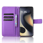 For Motorola Edge 2024 5G Diamond Texture Leather Phone Case(Purple)