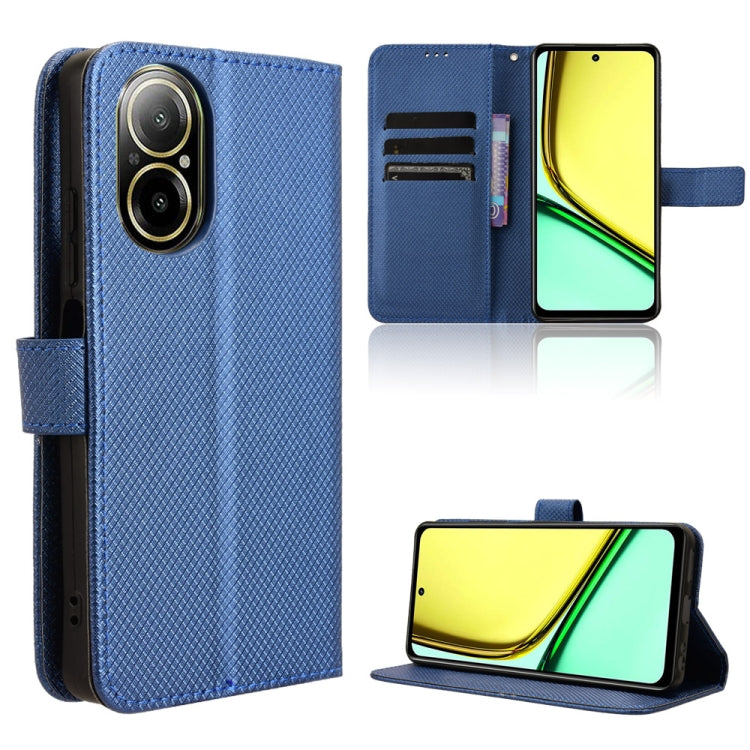 For Realme C67 4G Diamond Texture Leather Phone Case(Blue) - C67 Cases by PMC TechLife | Online Shopping South Africa | PMC TechLife | Buy Now Pay Later Mobicred