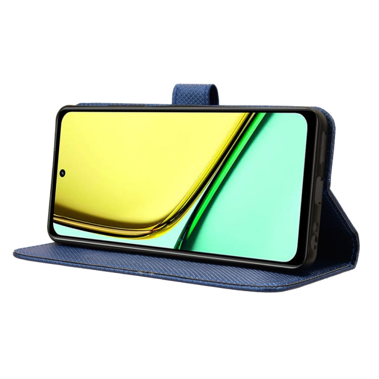 For Realme C67 4G Diamond Texture Leather Phone Case(Blue) - C67 Cases by PMC TechLife | Online Shopping South Africa | PMC TechLife | Buy Now Pay Later Mobicred
