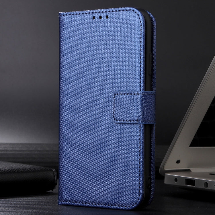 For vivo S18 5G / S18 Pro 5G Diamond Texture Leather Phone Case(Blue) - S18 Pro Cases by PMC TechLife | Online Shopping South Africa | PMC TechLife | Buy Now Pay Later Mobicred