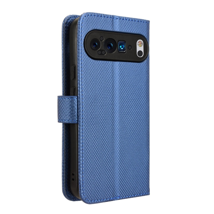For Google Pixel 9 Pro Diamond Texture Leather Phone Case(Blue) - Google Cases by PMC TechLife | Online Shopping South Africa | PMC TechLife | Buy Now Pay Later Mobicred