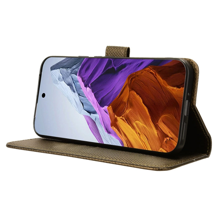 For Google Pixel 9 Diamond Texture Leather Phone Case(Brown)