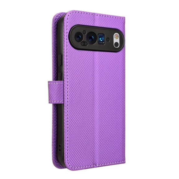 For Google Pixel 9 Diamond Texture Leather Phone Case(Purple)