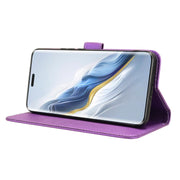 For Honor Magic6 Pro Diamond Texture Leather Phone Case(Purple)