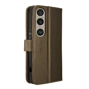 For Sony Xperia 1 VI 2024 Diamond Texture Leather Phone Case(Brown)