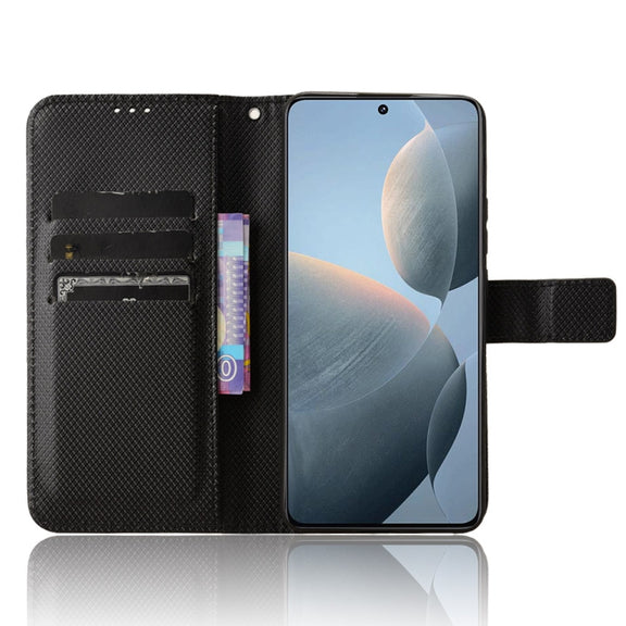 For Xiaomi Redmi K70 / K70 Pro Diamond Texture Leather Phone Case(Black)