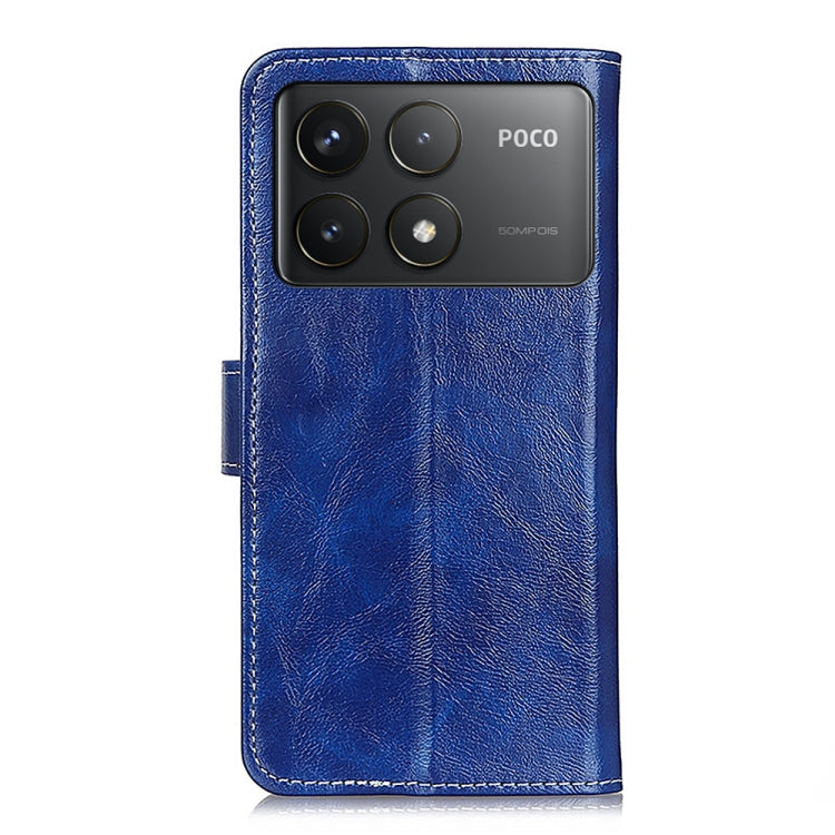 For Xiaomi Redmi K70 5G / K70 Pro 5G Retro Crazy Horse Texture Leather Phone Case(Blue)