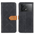 For Xiaomi Redmi K70 5G / K70 Pro 5G European Floral Embossed Leather Phone Case(Black) - Xiaomi Cases by PMC Jewellery | Online Shopping South Africa | PMC Jewellery | Buy Now Pay Later Mobicred