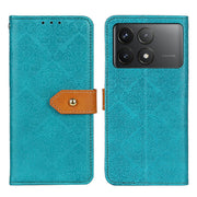 For Xiaomi Redmi K70 5G / K70 Pro 5G European Floral Embossed Leather Phone Case(Blue)