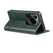 For Huawei Pura 70 Pro / 70 Pro+ AZNS Magnetic Calf Texture Flip Leather Phone Case(Dark Green)