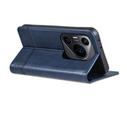 For Huawei Pura 70 Pro / 70 Pro+ AZNS Magnetic Calf Texture Flip Leather Phone Case(Dark Blue)
