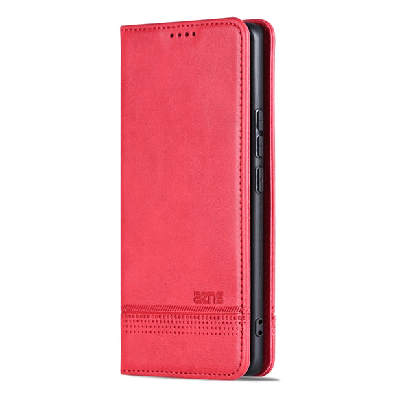 For Huawei Pura 70 Pro / 70 Pro+ Fine Hole AZNS Magnetic Calf Texture Flip Leather Phone Case(Red)