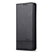 For Huawei Pura 70 Fine Hole AZNS Magnetic Calf Texture Flip Leather Phone Case(Black)
