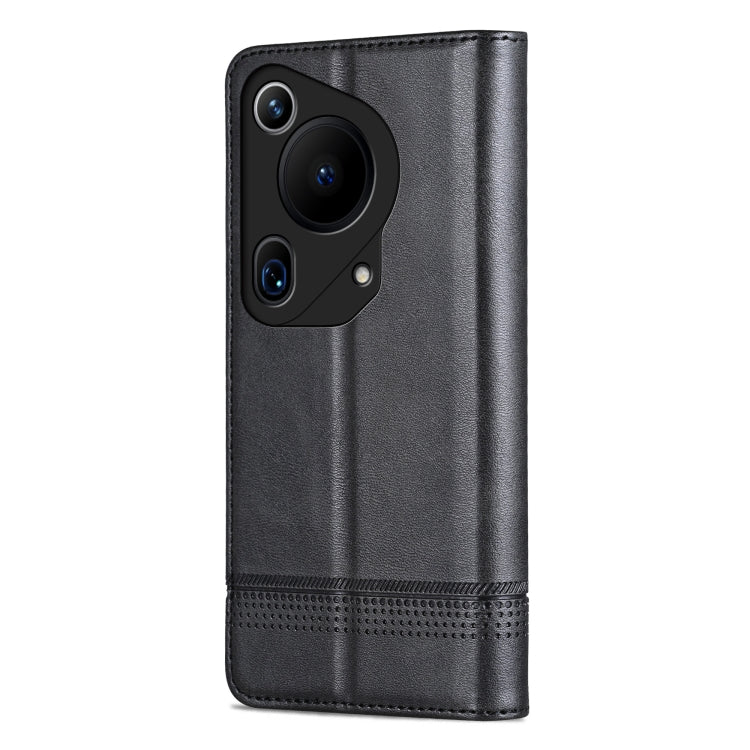 For Huawei Pura 70 Ultra AZNS Magnetic Calf Texture Flip Leather Phone Case(Black) - Huawei Cases by AZNS | Online Shopping South Africa | PMC TechLife