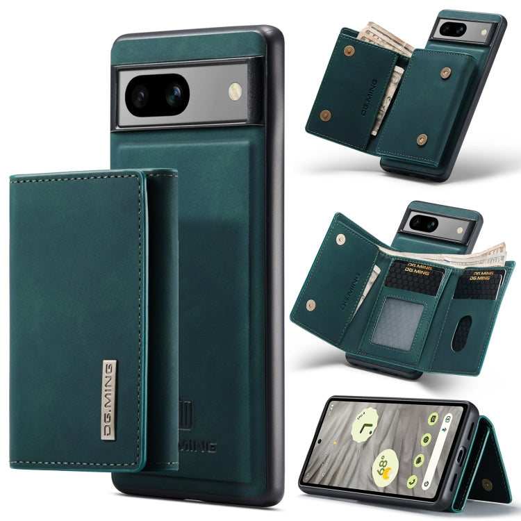 For Google Pixel 7A DG.MING M1 Series 3-Fold Multi Card Wallet + Magnetic Phone Case(Green) - free shipping - PMC TechLife - Order now!